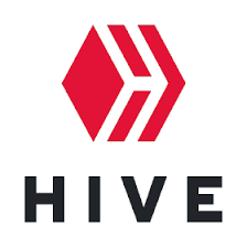 The image features a logo for a company named Hive, which is an acronym for "Internet of Hives" or "Hivemind", that was created by a group of programmers who wanted to create a new type of internet browser. The logo consists of a red hexagon with a white border and the word "Hive" written in black letters inside it. The image also includes text that reads, "El internet está cambiando y tu atención vale oro. Mientras en la Web2 regalas tu tiempo, en la Blockchain de Hive recibes recompensas por crear contenido auténtico en tu propio blog." This text provides context about the company's purpose and its relationship to the internet.