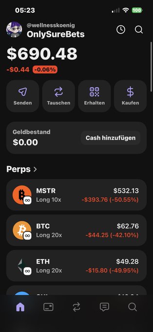 The image shows a phone screen displaying various cryptocurrency information, including Bitcoin, Etherium, and other digital assets. The text on the screen reads "Only SureBets" and "Sender", which suggests that the user might be involved in trading or investing in cryptocurrencies. The screen also displays the current value of these digital assets, with Bitcoin being worth $59,000 and Etherium at $5,000.