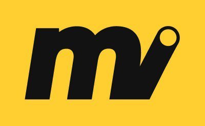 The image displays the "moove" logo in bold black stylized lettering on a bright yellow background, featuring a distinctive design where the two 'o's form a connected infinity-like shape and the 'v' extends into a circular node. The branding directly matches the post's message about making crypto payments easier through the @moovexyz platform's simple, fast, and permissionless money movement.
