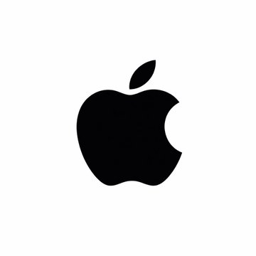 The image displays the iconic black Apple logo silhouette, featuring the distinctive bite mark on its right side and a small leaf on top. 

In relation to the post, the Apple logo symbolizes the company's strong market performance ("hitting new highs"), while the mention of SpaceX, Bitcoin, and Ethereum references the broader theme of shifting investment trends and capital rotation between assets.