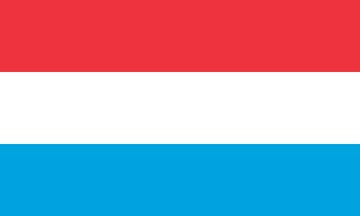 The image displays the flag of Luxembourg, featuring three horizontal stripes of red, white, and light blue, which corresponds to the post announcing that Luxembourg's Finance Minister revealed the country invested 1% of its sovereign wealth fund into Bitcoin, positioning itself as Europe's 3rd nation to make such an investment.