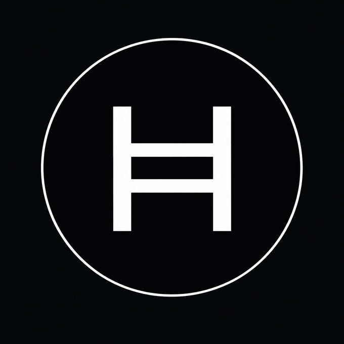 A minimalist logo featuring a white letter 'H' centered inside a thin white circle on a black background.