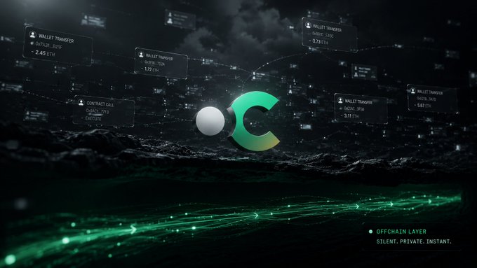 The image features an advertisement for a new app called "offchain" that allows users to send money without using traditional banking systems. The app is designed for both online and offline use, with the ability to transfer funds through various methods such as mobile payments or direct bank transfers. The app has been released on multiple platforms, including iOS and Android devices. The image also includes a logo of a green "C" surrounded by smaller icons representing different payment methods, indicating that the app supports a wide range of payment options for users.