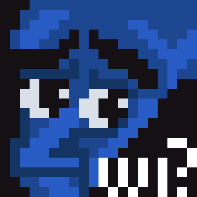A pixelated, blue-toned digital artwork in a blocky 8-bit style, likely representing a stylized character or "Form" to promote the limited-edition GTD (guaranteed) mint spots for the NFT collection. The graphic ties directly to the post's call-to-action, encouraging viewers to engage with @ord9882 using #FormsCoded to secure one of the remaining 22 spots.