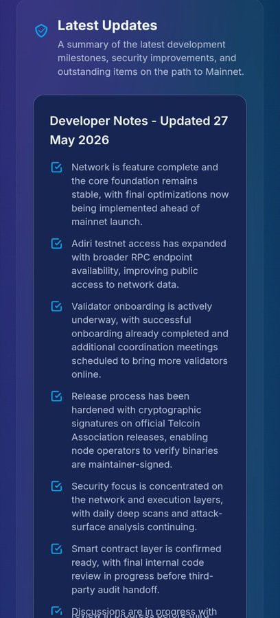 The image shows a list of updates for a software development project. The updates include information about security improvements, network connectivity, and user experience enhancements. The text indicates that the latest update has been released and is available for download. The image also displays a screenshot of the updated version of the software, which can be accessed by clicking on it.