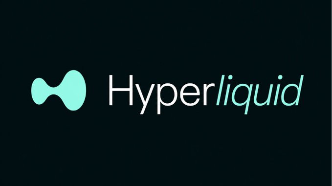 The Hyperliquid logo is displayed in teal and pink text with an icon on a dark background.