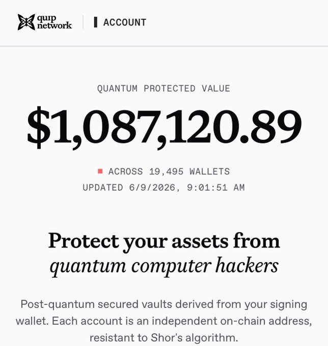 The image shows an email from Quip Network that has been sent to a user named "Post-Quantum secured vaults deterred from your signing." This message emphasizes the importance of patience, as it encourages users to wait for their accounts to be verified before making transactions or accessing their funds. The email also mentions the value of patience in terms of protecting assets and ensuring security when using Quantum computer hackers.