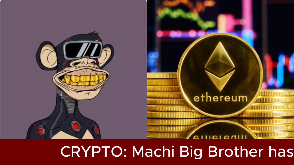 The image features two different images related to cryptocurrency trading. The first image shows a cartoon monkey wearing sunglasses, with a gold coin placed behind him. The second image displays a stack of gold coins, with the text "ETH" written on them. Both images are related to the concept of cryptocurrency and its trading activities.