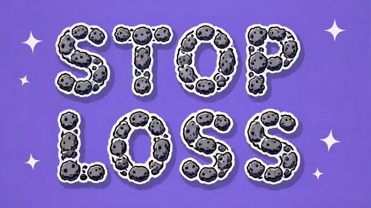 The image features a purple background with white text that reads "STOP LOSS" and "Loss insurance". Below this, there are small rocks arranged in the shape of letters, creating an interesting visual effect. The image also includes a starburst pattern on the right side, adding to its overall aesthetic appeal.