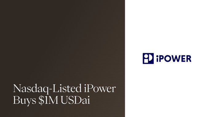 In the image, there are two squares, each containing text that provides information about a company called iPower Inc., which is a commerce tech company expanding into AI infra. The white square contains details about the company's expansion plans, including their plans for investing in sUSDai and committing up to $3M worth of treasury. The black square also carries similar information, highlighting their focus on moving forward with US dollar assets and committing at least $1M of treasury.