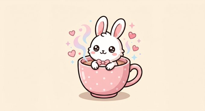 The image features a cute cartoon rabbit sitting inside a pink cup with a bow tie, surrounded by hearts. The caption below the image reads "Mochis are coming Just applied for the @Mochibun_NFT Don'T miss out!". This message is related to the post about the upcoming release of the @Mochibun NFT coin and encourages people not to miss out on it.