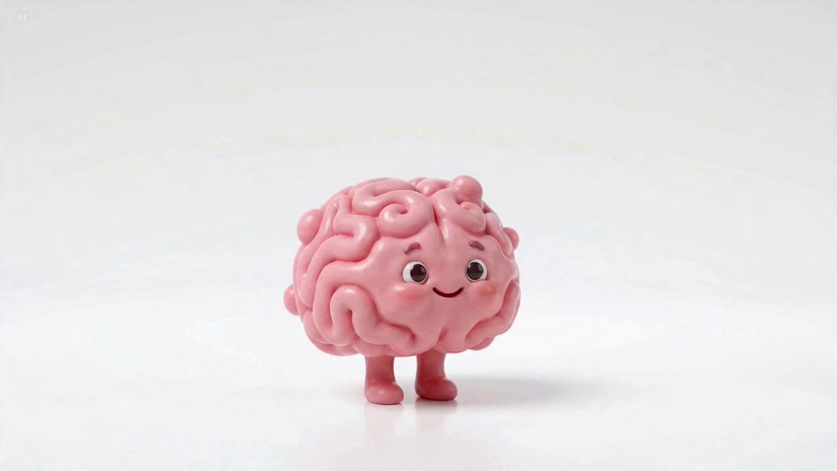 The image features a pink toy brain with a face and legs, standing upright against a white background. The caption below the image reads "gm, Mint is live, Verse website up and running BRAINROT minting on @verse_works". This suggests that the toy brain has been recently created or updated to include new features, possibly due to the popularity of the post featuring it.