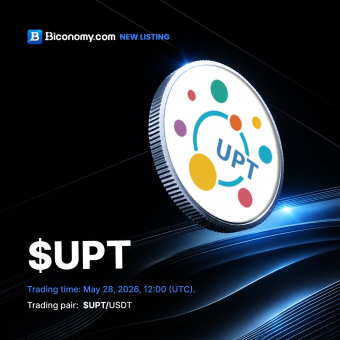 The text indicates that Bitcoin's new listing @UNIPLAT_token will be listed on BiconomyCom, which may be related to the $UPT trading pair being listed. The main focus of this message is on the UPT trading pair, specifically its potential inclusion in the upcoming #USDT spot trading pair. This might be important information for investors and enthusiasts interested in cryptocurrency trading.