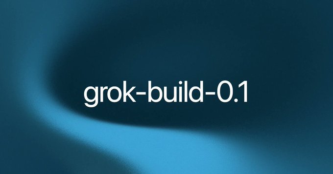 The image shows a logo with the word "grok" written in white letters below a blue wave-like design. This design has been used as a website's header image, and the text above it says that grok-build-0.1 is available for beta testing through the xAI API at $1 per million input tokens and $2 per million. The title of this post suggests that Grok Build - 0.1 is an improvement on the Grok Build command line tool with new features built into the Grok AI core to provide a more efficient and modern coding experience for developers.