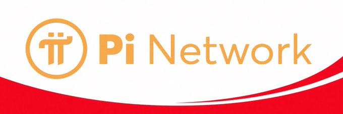 The image displays the orange Pi Network logo alongside the text "Pi Network" on a white background with a red wave design at the bottom. It serves as a branded visual accompanying a post emphasizing the importance of real-world utility, adoption, and liquidity in increasing Pi cryptocurrency's value.