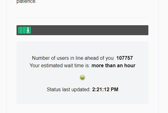 The image shows a Coinlist queue page displaying 107,757 users ahead in line with a wait time of "more than an hour," last updated at 2:21:12 PM. This references the post's nostalgia about queuing for hours on Coinlist during the 2021-2022 ICO/IDO era to purchase $MINA, where the author got a slot and benefited from the 10-day delayed payment option.
