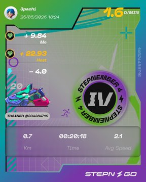 The image features a fitness tracking app with a purple background, displaying information about a user's workout progress. The app shows that the user has completed 984 steps so far, taken 1,634 steps at home, and burned 4,834 calories during their workout session. Additionally, there is a green and white logo for StepNGo on the right side of the image.