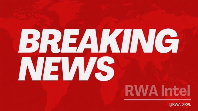 A "BREAKING NEWS" graphic with a red world map background and the "RWA Intel @RWA_XRPL" logo in the bottom right, serving as a branded visual to announce China's shutdown of retail silver trading and highlight that silver ($XAGa) remains tradable on the XRP Ledger.
