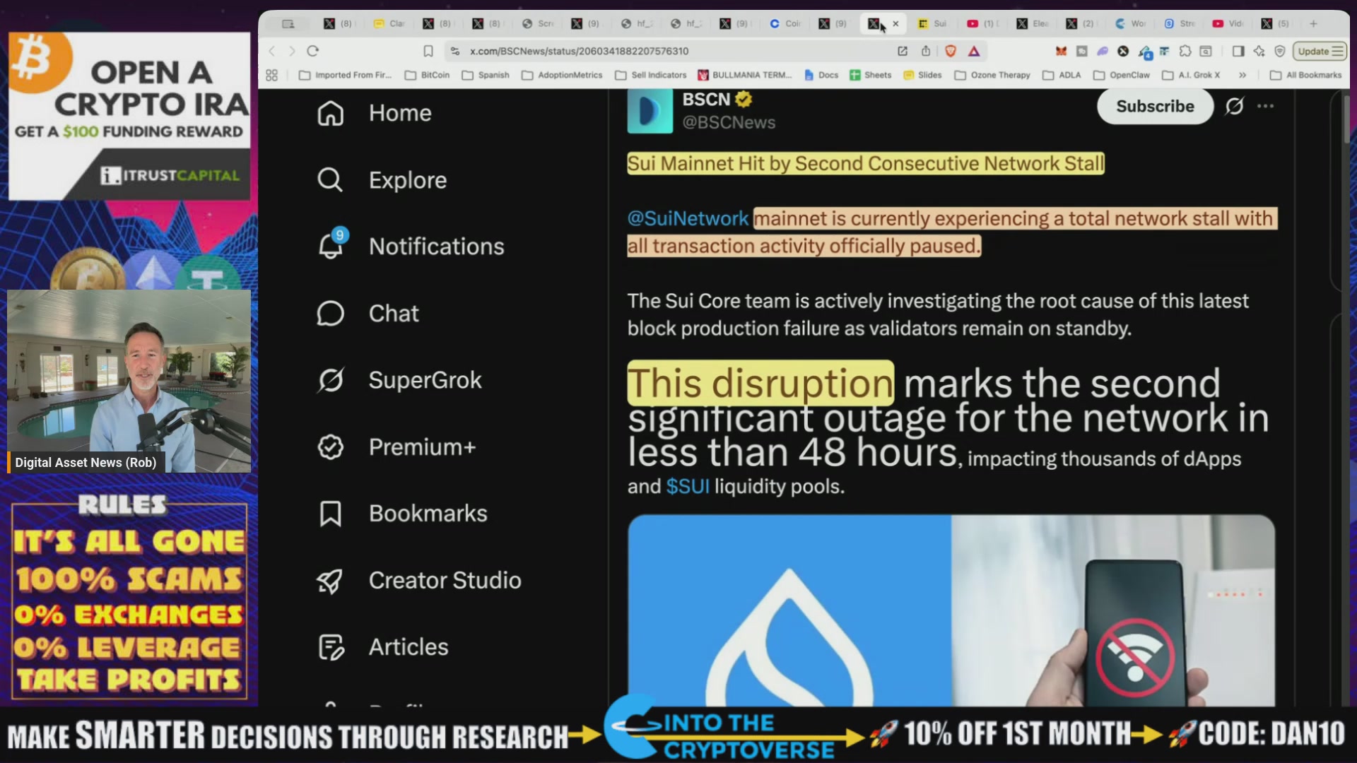 The image shows a computer screen displaying a website with information about Bitcoin, including details of its history and potential uses. The text on the screen suggests that there are four Catalysts listed below the image, which could be related to Bitcoin or other cryptocurrencies. These Catalysts have the potential to either rise or sink the value of Bitcoin based on their performance in the market.