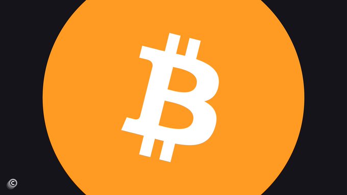 The image features the iconic Bitcoin logo—a white stylized "B" with two vertical strokes—set against a vibrant orange circular background on a dark backdrop. This visual reinforces the accompanying statement by symbolizing Bitcoin's enduring strength and growth potential, as emphasized by President Putin's quote about its resilience regardless of the dollar's fate.