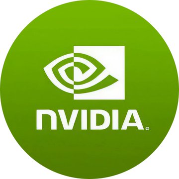 The image displays the green NVIDIA (NVDA) logo, featuring the company's iconic eye-like emblem alongside the "NVIDIA" wordmark. This relates to the post highlighting that NVDA is the top shorted asset on Orderly-powered perp DEXs, with 100% of traders currently betting against it during the bear market.