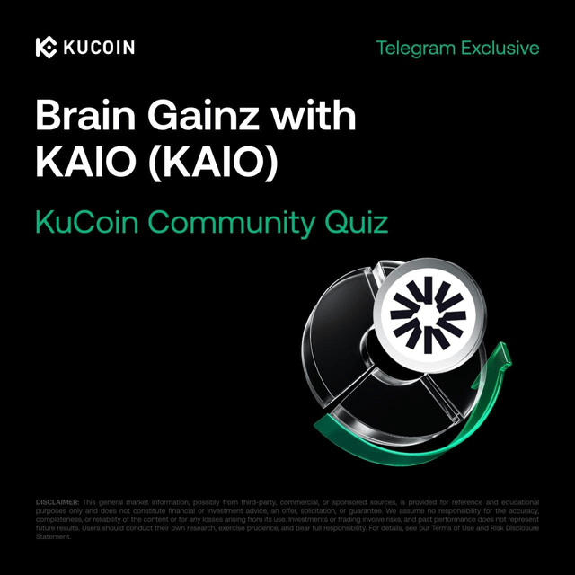 The image features a black background with white text that reads "Brain Gainz with KAIO (KAIO)" at the top, followed by a green arrow pointing towards a black circle containing a white dot. The caption below the image states "Focus on what is in the image and how it relates to the post".