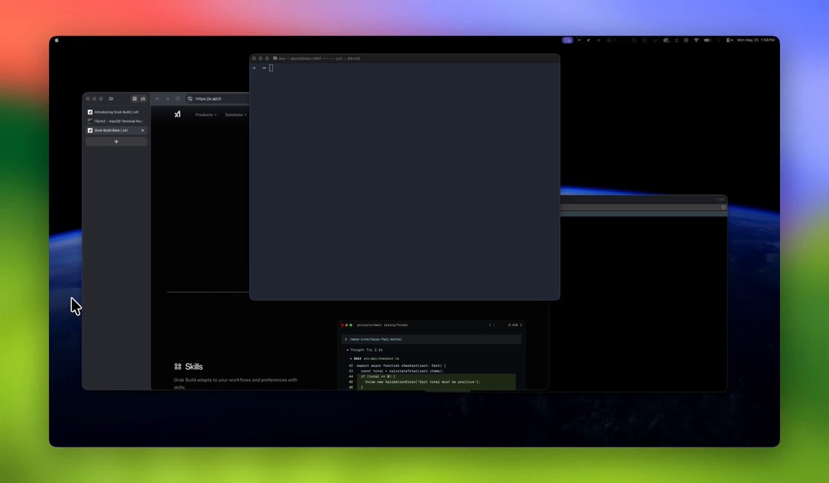 The image shows a computer screen with four windows open on it, including one that has a picture of two people playing a game. The title of this window says "Grok code", suggesting that there may be some sort of program being run or some kind of activity related to coding. The computer is running on an outdated operating system and appears to have limited resources, which could affect the overall performance of the user. A post about Grok code has been written by someone named Steve Cline.