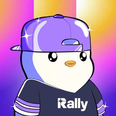 A cartoon penguin wearing a purple cap and a shirt with "Rally" written on it is featured against a vibrant pink and orange gradient background.

The image shows the Rally platform's mascot, a cartoon penguin, while the accompanying post critiques the NFT space for prioritizing profit and floor prices over genuine community building—themes that platforms like Rally aim to address by focusing on creator-owned communities and digital culture rather than speculative flipping.
