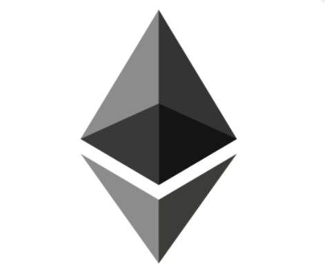 The image shows the Ethereum (ETH) logo—a gray and black diamond-shaped geometric emblem. It visually represents the Ethereum cryptocurrency being discussed in the context of yield strategies within decentralized finance (DeFi).