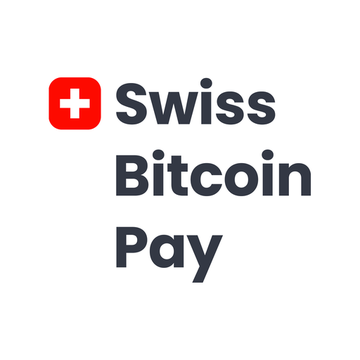 The image shows the Swiss Bitcoin Pay logo, featuring a red square with a white Swiss cross alongside the company's name in dark text. This relates to the news about Swiss Bitcoin Pay shutting down its servers following a suspected unauthorized access incident.