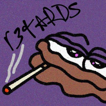 The image features a cartoon depiction of a person smoking a cigarette with eyes closed. The background color of the image is purple, which complements the cartoon character's appearance. The caption below the image reads "r3tardsNFT launched already It’s a paid mint, 1033 supply on Monad, it did well @AutismioETH dropping soon: 5k unique autistic characters on Ethereum, made by an autistic artist." This text suggests that the image is related to a post about a new project or product called "r3tardsNFT," which features a cartoon character smoking a cigarette with eyes closed. The post also mentions that it was created by an artist named Autisticaeth.