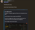 A very dark, low-resolution screenshot of what appears to be a Discord or messaging app interface, making text and details largely illegible.