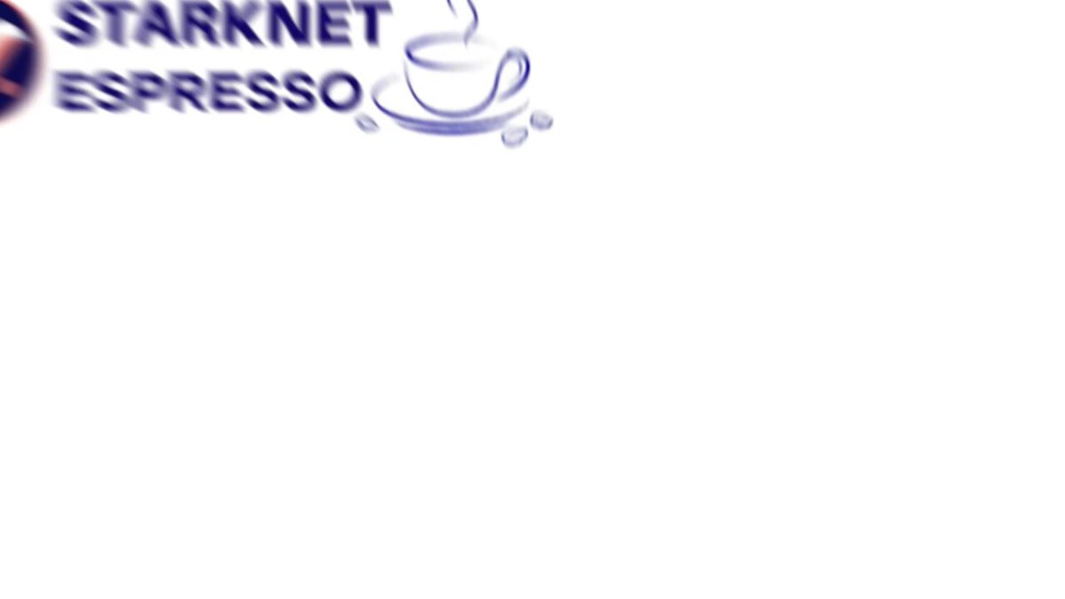 The image features a white background with black text that reads "Starknet Espresso". Below the text, there's an illustration of a coffee cup with steam coming out of it. The caption below the image states "Dormant Bitcoin is the biggest missed opportunity in crypto. No yield. No privacy. No utility." This message seems to be related to the post about the coffee cup and its connection to the cryptocurrency market.