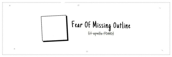 The focus of this image appears to be a black square centered at the top, with the text "Fear Of Missing Out" below it. It seems that there might be some sort of giveaway or promotional message related to social media and the concept of FOMO (fear of missing out). However, without additional context, it is difficult to determine the exact details of the promotion or whether it involves an event, contest, or other form of online engagement. The image primarily appears as a simple graphic with black text, rather than a video or interactive element.