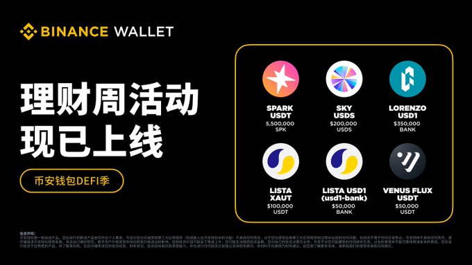The image features a poster for a Bitcoin wallet called "Binance Wallet DeFi Season Event Rewards Surge Incoming! Launch Pool - DeFi Savings Week Now Live Today ～ Event Period: May 28, 《2021-05-28 00:00:00+08:00》 (UTC+8) During the Savings Week event, users who have a Bitcoin wallet with the name "Binance Wallet DeFi Season" and "Binance Wallet DeFi" on it will receive rewards.