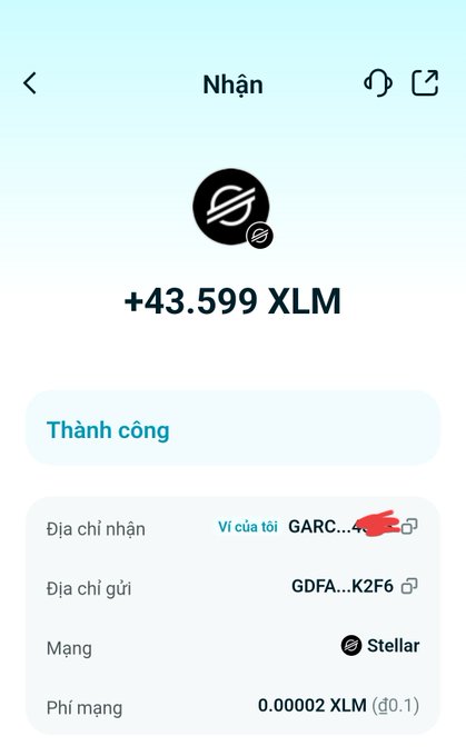 The image shows a cell phone screen with a payment app, where the user has received XLM cashback from Bitget Wallet. The text on the screen indicates that the user has already received their payment of XLM, and they are encouraged to continue paying via QR for an additional eight days to receive 88XLM more cashback.
