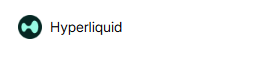 The Hyperliquid logo featuring a stylized circular icon in green and black alongside the brand name.