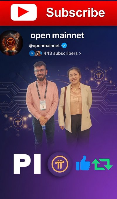 The image features a man and woman posing for a picture with a banner that reads "Open mainnet" above them. The man is wearing a pink shirt, while the woman has her hair styled in an updo. The image also includes other coins displayed around them. In the caption of this image, someone mentions Pi coins and Bitcoin and asks if people can buy coffee on it or even pay someone to run Bitcoin mining for them. The text suggests that these coins might have a value beyond traditional cryptocurrencies, like Bitcoin, but it is unclear what those values could be due to varying interpretations by users.