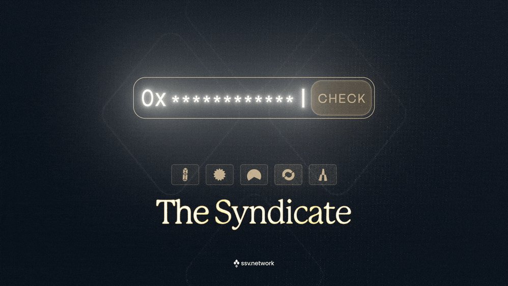 The image features a dark blue background with white text that reads "The Syncedicate". The text is accompanied by various icons, including a checkmark symbolizing completion or approval, an arrow pointing upwards indicating progress, and a thumbs up signifying success. These symbols are arranged in a visually appealing manner on the dark blue background, creating a sense of accomplishment and achievement.