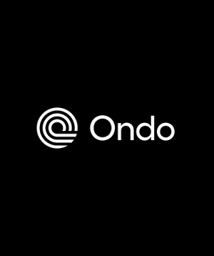 A white 'Ondo' logo displayed on a solid black background.