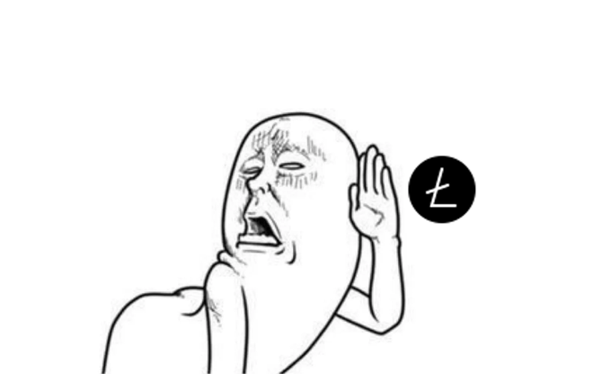 A black-and-white line drawing of a bald man with a distressed, crying expression holding his hand up to his ear, accompanied by a black circle containing the Chinese character "七" (seven).