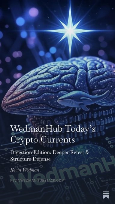 The image features a brain with a starburst pattern, which appears to be the main focus of the image. The text "WedmanHub Today's Crypto Currents" is written below the brain, indicating that this image is related to the topic of cryptocurrency. The caption further explains that the image was taken by Kevinwedman at WedmanHub and is part of a series on cryptocurrency.