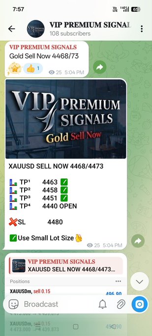 The image shows a cell phone screen displaying an advertisement for trading in cryptocurrencies such as Bitcoin. The text features information about a Bitcoin premium signals trade, potentially related to Bitcoin or cryptocurrency trading. It suggests that there are many Bitcoin signals available for those interested in trading. The image also includes a link to the Telegram app used by the user to view this advertisement.