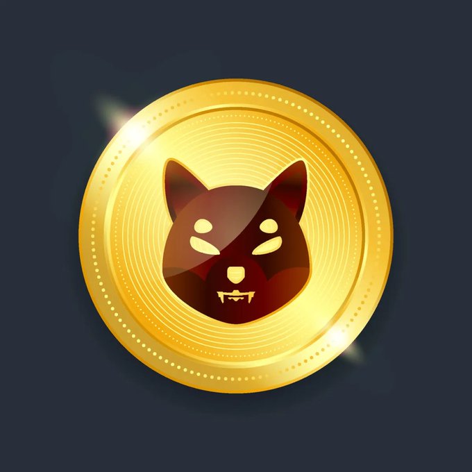 A shiny gold Shiba Inu coin representing $SHIB cryptocurrency, symbolizing the massive 811 billion token outflow from exchanges as buyers aggressively accumulate and drive price upward.