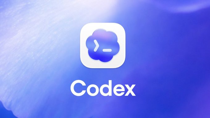 The Codex logo, featuring a cloud icon with a terminal command prompt, displayed against a blue gradient background.