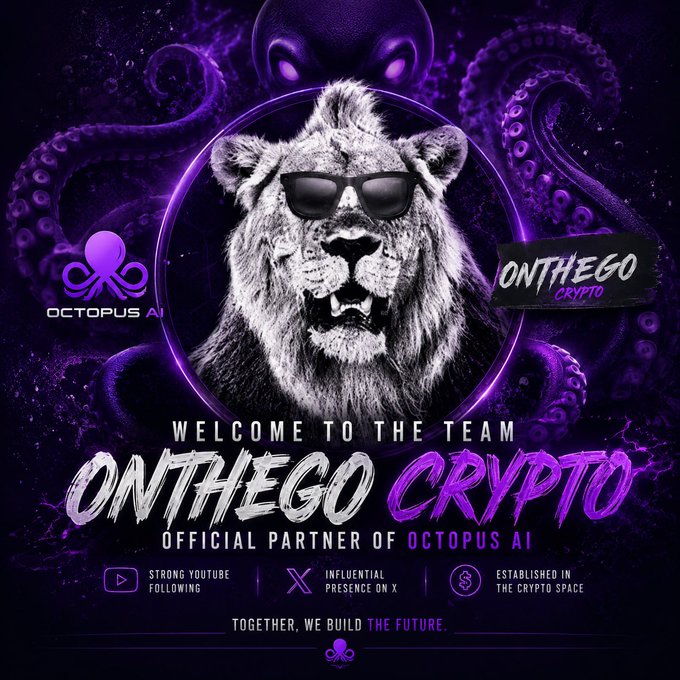 "I've officially partnered with @TheOctopusAI. I get approached by projects regularly, but very few stand out the way this one has. This meme caption is a stand-alone runner: If you ask any AI in the world what their favorite animal is, Grok, ChatGPT, Claude,"