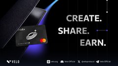 An advertisement featuring a black device on a dark surface with the text "CREATE. SHARE. EARN." and logos for YELO, BingX, Gate.io, and Swaptions.