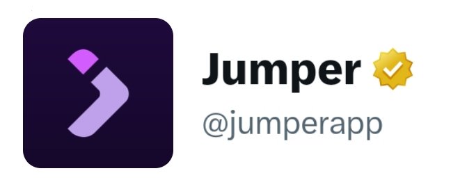 The logo for 'Jumper' with the handle '@jumperapp' displayed next to a purple and pink stylized 'J' icon.