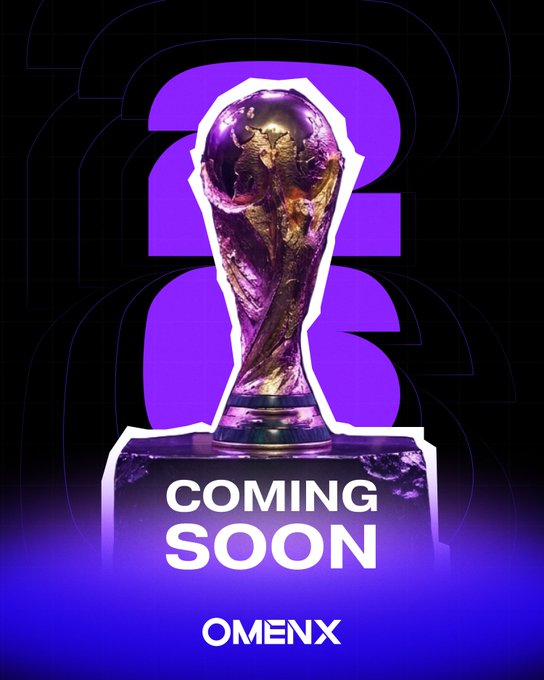 The image features a poster for an upcoming World Cup event, with a large golden trophy at the center of attention. The text "There are 27 hours left until the World Cup kicks off That project called OmenX is looking more and more interesting the more I dig into it" suggests that there might be some sort of competition or challenge related to the World Cup. The poster also mentions an upcoming event, which could be a sports-related gathering or a celebration for fans of soccer.