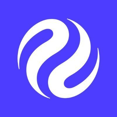 The Injective logo, a white stylized swirl design on a purple background.